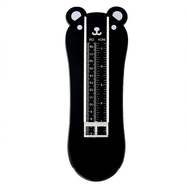 Clearance! 1Pcs Practical Children Online Chart Tools Devices Device with Yellow Feet Toddler Foot Black and Infants Shoes Sizer Shape Sizing Buying Measurement Measurer Size Gauge Kid One Size Black
