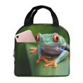 thumbnail image 1 of Balery Red-Eyed Tree Frog Bolsa de Almuerzo Aislada – Caja de Almuerzo con Papel de Aluminio Grueso, Mantiene la Comida Fresca por 4 Horas, 1 of 8