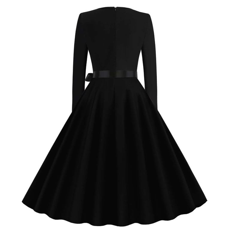 navy blue dress for baby girl Save Big on Bulk Backless Long Sleeve Short Dress Casual Dresses Women Slim  A Line Long Sleeve Mini Dress Elegant Solid Color Backless Evening