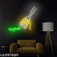 thumbnail image 3 of Glowneon Italian Spaghetti Neon Sign, Italian Pasta Restaurant Decor, 3 of 5