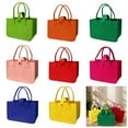 thumbnail image 2 of Practical Felt Shopping Bags With Hide Buckle and Handle Large Capacity Storage Bag Shopper Bag For Secure Closure, 2 of 19