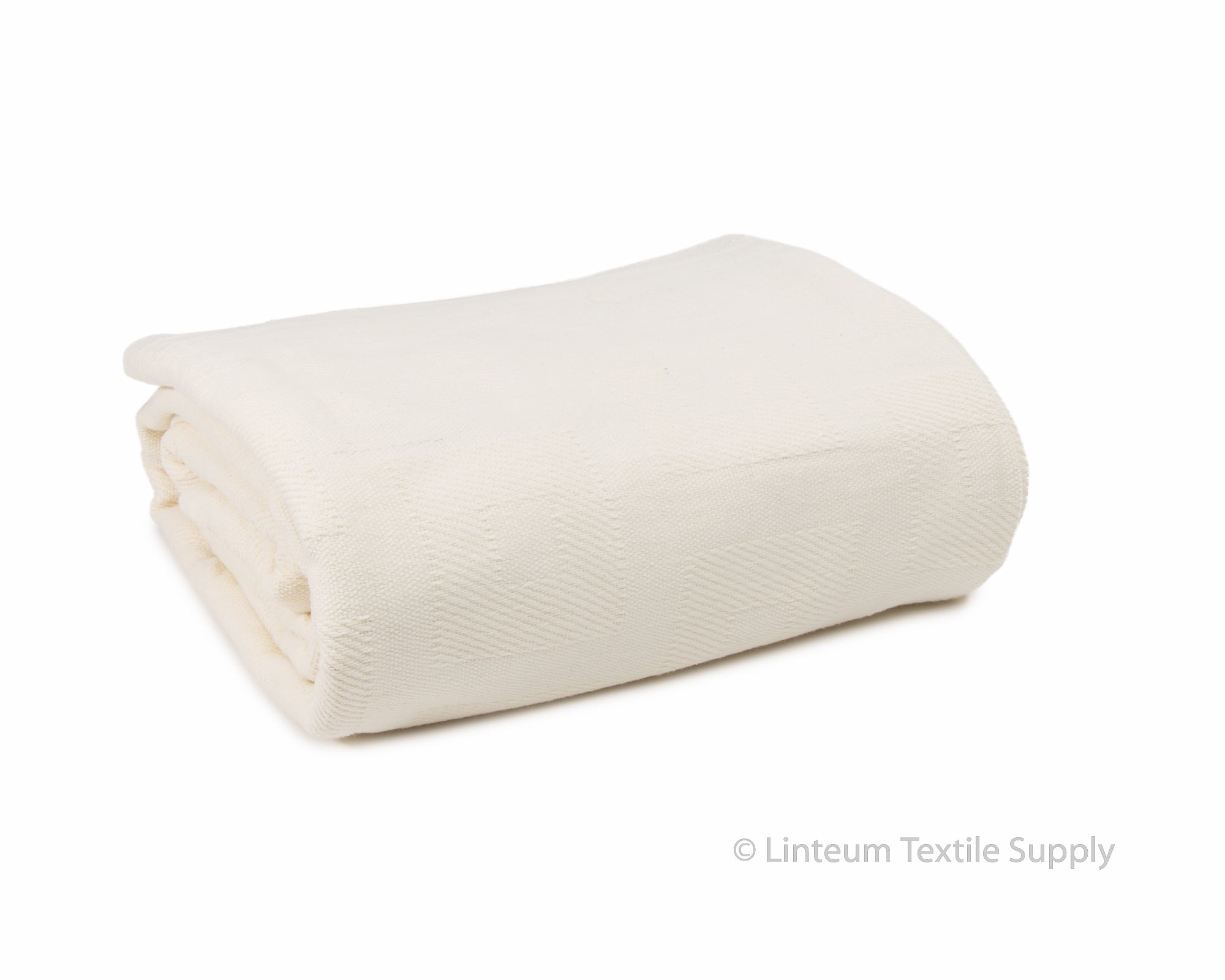 Linteum Textile Hospital Thermal in, Blanket, SNAGLESS 100% Spread White) Cotton (74x100