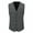 Dark Gray, variant on Cloudstyle Men's V-Neck Checkered Vest, Adjustable Casual Sleeveless Jacket with Side Pockets