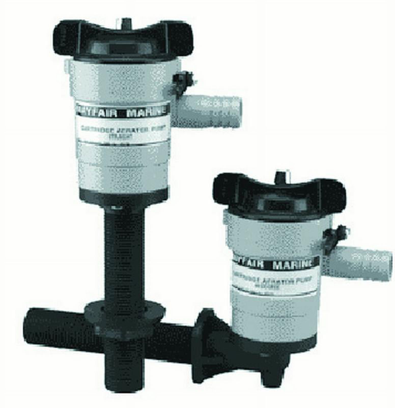 Johnson Pumps 28502 Marine Aerator Pump - 12V, 500 GPH, In-Line Cartridge, Fully Submersible & Saltwater Tough