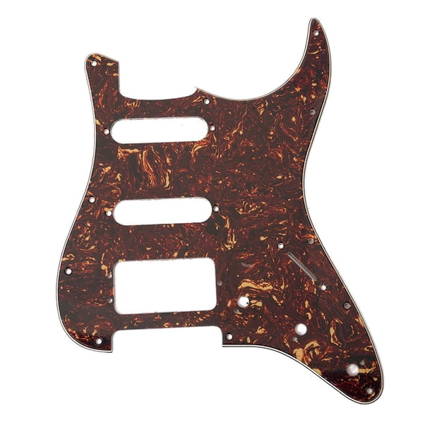 Guitarra Pickguard SSH 2ply 11hole para Piezas de Repuesto de ST Marron Oscuro Hugo, Golpeador de guitarra eléctrica