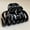 【Glossy Black】, variant on 3.7-inch women's pumpkin hair clip, Giant turtle shell hair clip, suitable for thick hair, With anti slip and sturdy claws,1PCS ,Red