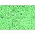 thumbnail image 1 of Ahgly Company Indoor Rectangle Abstract Emerald Green Modern Area Rugs, 7' x 10', 1 of 4