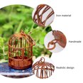 thumbnail image 2 of Iron Mini Bird Cage for Decorative Use Bring Joy to DIY Micro Landscaping Art 1PC Brown, 2 of 8