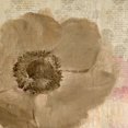 thumbnail image 2 of Allen, Kimberly 15x15 Gold Ornate Wood Framed with Double Matting Museum Art Print Titled - Newspaper Floral 2, 2 of 4