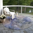 thumbnail image 6 of Addison Rugs Chantille Indoor/Outdoor Transitional Modern Blue Washable Round Rug, 8' x 8', 6 of 6