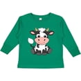 thumbnail image 3 of Inktastic Cute Black and White Holstein Cow Boys or Girls Long Sleeve Toddler T-Shirt, 3 of 5