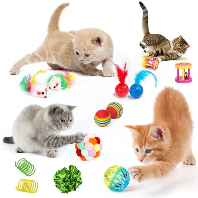 TAIMASI 37-Piece Cat Toy Set with Tunnel, Balls & Wands photo 5