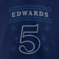 thumbnail image 5 of Men's Anthony Edwards Navy Minnesota Timberwolves Ugly Sweater Name & Number T-Shirt, 5 of 5