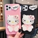 thumbnail image 3 of Funda clásica de teléfono kawaii con espejo de maquillaje de dibujos animados bonitos de hello kitty para iphone 11 12 13 14 Pro Max, 3 of 4