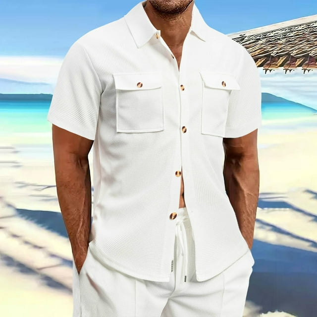 pstuiky camisetas para hombre, Suéter casual de manga corta con cuello redondo y cordón para hombre, con bloques de color ropa de hombre xl