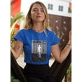 thumbnail image 2 of Abstract Man Techno Style T-Shirt Women -Image by Shutterstock, Female 5X-Large, 2 of 4