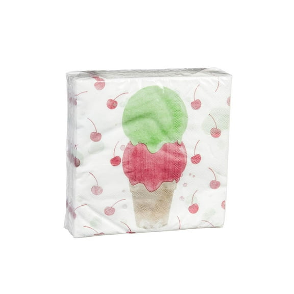 Evergreen Cocktail Napkin,Ice Cream