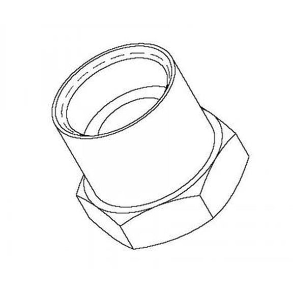 T&S Brass - Adapter:7/8-20 Female Thread x 3/8'' NPT