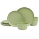 thumbnail image 1 of Juego de vajilla de melamina Gibson Home Fairhope, 12 piezas, color verde mate, 1 of 7