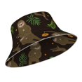 thumbnail image 2 of Kdxio Reflective Bucket Hat - Sloth Doing Yoga Print Bucket Hat for Men,Women, 2 of 9