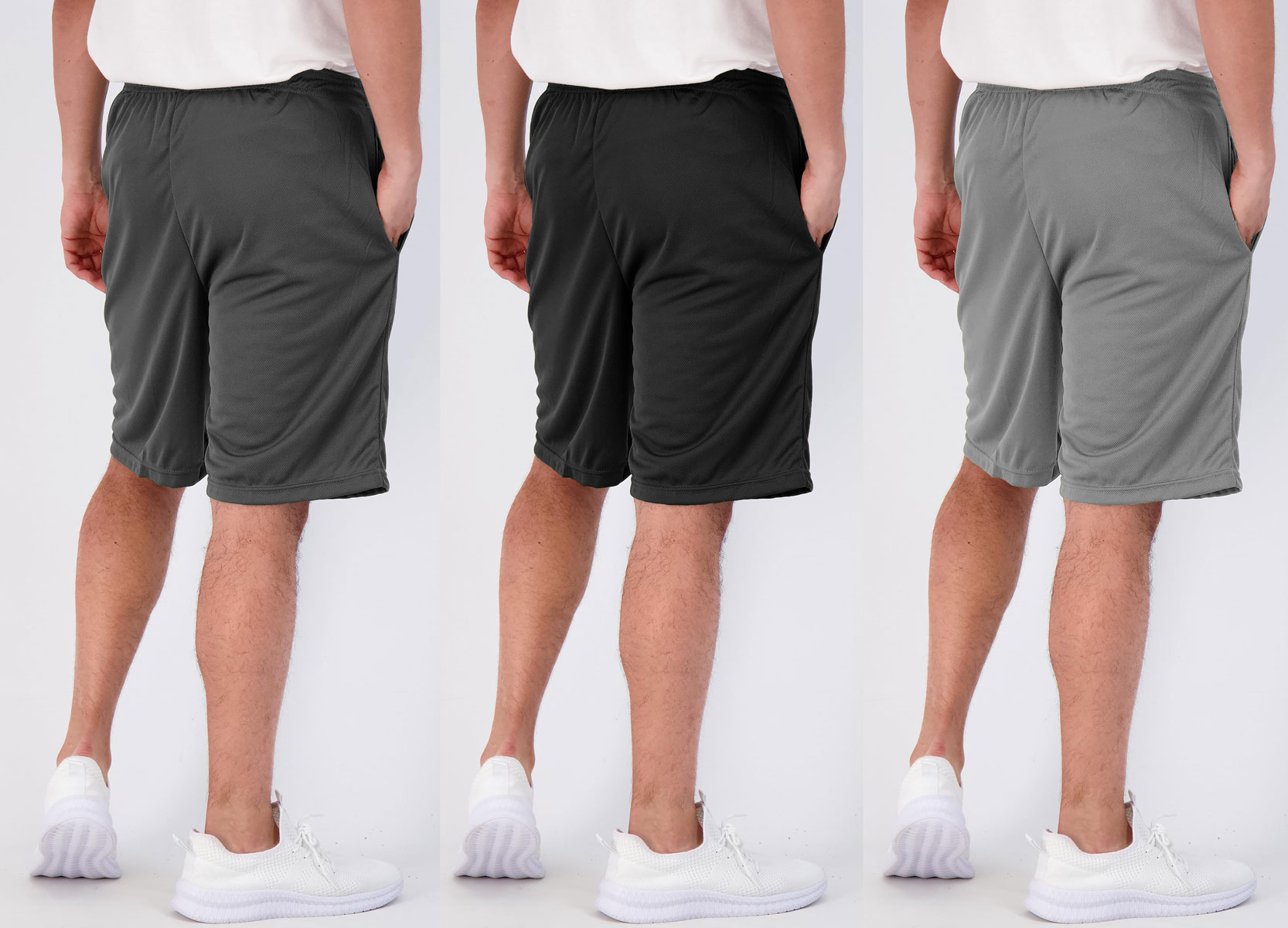ASUDESIRE Men's 5-Pack Athletic Mesh Shorts photo 3