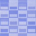 thumbnail image 1 of Ahgly Company Machine Washable Indoor Square Transitional Sky Blue Area Rugs, 6' Square, 1 of 7