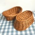 thumbnail image 2 of Travelwant Wicker Bread Basket, Woven Tabletop Food Fruit Vegetables Serving, Restaurant Serving Basket, 2 of 7