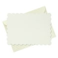 Hallmark Blank Flat Note Cards, Scalloped Ivory, 24 ct.