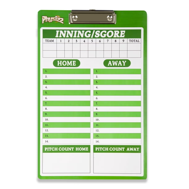 PHYSIZZ Clipboards Dry Erase Baseball Coaches Clipboard | Double-Sided  Baseball Marker Board - Walmart.com