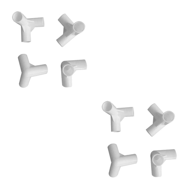 Soidarity Repuestos Pies Esquinas vías Conector Intubación para Toldo de Viaje Tienda 4pc 2piezas