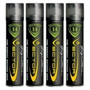 Vector 14x Filtered Premium Refined Fuel Butane Gas Refill (320mL) 4 Cans