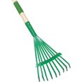 thumbnail image 2 of ZOUSSIQI Garden Rake Leaf Rake Raking Grass and Leaves Tool,9 Tines Farming Home Garden Tool,Accessories for Yard Garden Shrub Lawns, Green CA919-61705, 2 of 7