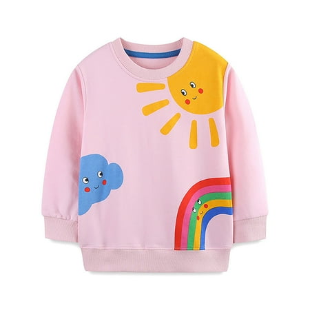 

Autumn New Girls Hoodie European and Style Knitted Cartoon Printed Round Neck Children s Pullover Girls Sweatshirt 2t Sweatshirt Girl Hoodies with Ears on Them Hoodies for Baby Boy 18 Months Youth