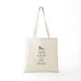 thumbnail image 5 of CafePress - Keep Calm And Ice Skate Tote Bag - Unisex Canvas Tote Bag, Beige, 1-Piece, 5 of 6