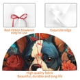 thumbnail image 4 of Pofeuu Vintage Colorful Flower French Bulldog Print Christmas Tree Skirt, Merry Christmas Skirt Xmas Tree Ornaments for Xmas Holiday Party Decorations-30", 4 of 7