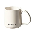thumbnail image 2 of Dongrere Plastic Coffee Mug, Solid Color Tea Cup with Handle, Simple Drinkware Cup for Home, Office and Cafe Use, 3.3x3.6 Inch, White, 2 of 6