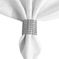 thumbnail image 6 of 10pcs Hotel Kitchen Gadgets Christmas Ornament Towel Holder Table Decoration Napkin Rings Napkin Buckle PURPLE, 6 of 8