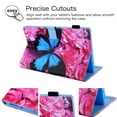 thumbnail image 4 of Fire HD 10 Case 2017 7th Generation, Fire HD 10 2015 Case, Allytech Slim Fit Smart Shell Auto Sleep Wake Shockproof Pencil Holder Cards Pocket Wallet Case Cover for Amazon Fire HD 10.1",Blue Butterfly, 4 of 8
