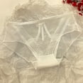 thumbnail image 2 of Ashirexll Ladies Underwear Panties, Underwear for Women, Lace Low Waist Seamless Mesh Transparent Hollow Triangle Panties, 2 of 3