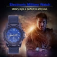 thumbnail image 6 of M Buder Men's Electronic Analog Wrist Watch Round Nylon Strap Military Wristwatch, 1.6 inches / 4 cm Dial, Blue, 6 of 9