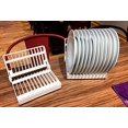 thumbnail image 4 of Dish Drying Rack Plastic 12 Slots Folding Dish Drying Drainer Plate Rack Organizer White, 4 of 7