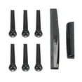 thumbnail image 4 of Folk Classic Guitar Kit Plastic Guitars Nut Saddle Pins Replacement Set Black, 4 of 8