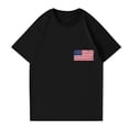 thumbnail image 3 of Trgacdwlo 1776-2026 USA 250th Anniversary Flag Print Plus Size 4th of July Outfits for Women Celebration Independence Day Red White and Blue Women's Graphic T Shirts Black XXL, 3 of 5