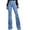 Blue2, variant on Audhol Womens Stretch Jeans! Women's Flare Bell Bottom High Waist Jeans Vintage Stretch Denim Trouser with Pocket Flare Jeans for Women Black L