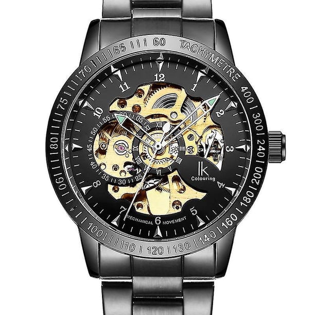 Ik Uring 98226 Relojes Mecánicos Automáticos Casuales Menos Acero