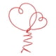 thumbnail image 5 of Adorno para del Día de San Valentín, centros de mesa decorativos fáciles de usar, regalo Ideal de metal, corazones entrelazados para fiesta y, 5 of 8