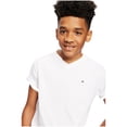 thumbnail image 3 of Camiseta Tommy Hilfiger Core para niños pequeños con cuello en V, blanca, talla 4, 3 of 3
