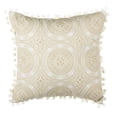 thumbnail image 3 of SAFAVIEH Valencia Geometric Pillow, 20" x 20", Taupe/Beige, 3 of 5