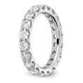 thumbnail image 4 of 14K White Gold Ring Band Eternity Diamond Lab Grown Round, Size 5, 4 of 4