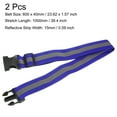 thumbnail image 2 of Uxcell Reflective Belt Bands 24x1.6 Inch Strip High Visibility Reflective Running Gear for Cycling Walking Blue 2 Pack, 2 of 5